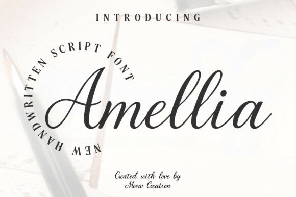 Amellia: The Elegant Script Font for Modern Designers