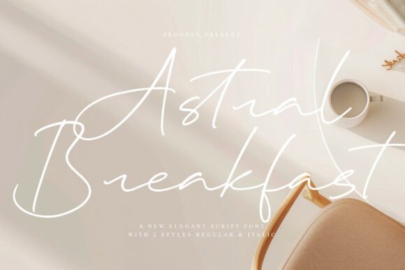 Astralbreakfast Regular: A Font for Refined Visual Stories
