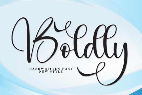 Boldly: A Modern Script Font for Elegant Branding
