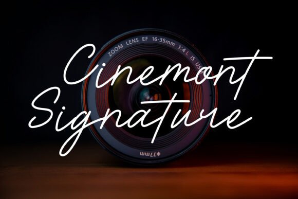 Cinemont Signature: A Smooth Handwritten Script with Cinematic Flair
