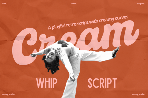 Cream Whip Script: A Taste of Retro for Modern Designs