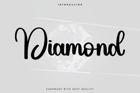 Diamond Font: Marrying Classic Calligraphy with Modern Style