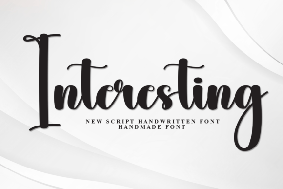 Discover the Charm of the Interesting Script Font