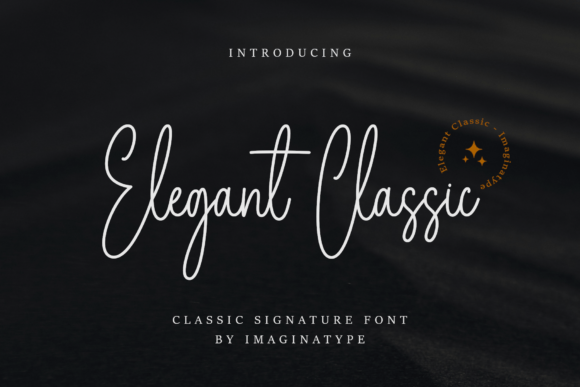 Elegant Classic Signature: A Modern Typeface with Timeless Charm