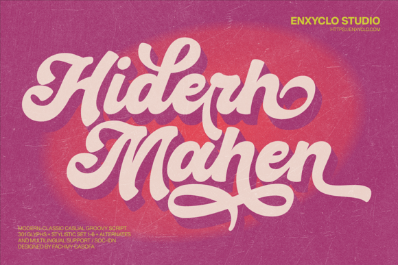 Hiderh Mahen: The Groovy Script for Modern Design