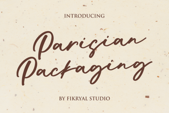 Parisian Packaging: A Script Font for Elegant Design