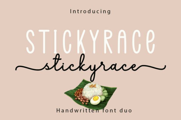 Stickyrace Duo: A Modern Font Pairing for Elegant Design