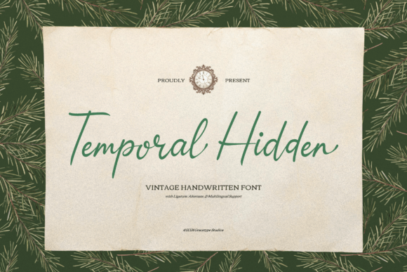 Temporal Hidden: A Vintage Font with Modern Soul