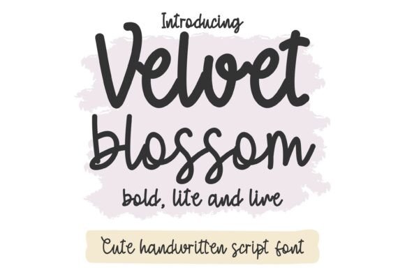 Velvet Blossom: A Font That Feels Like a Warm Hug