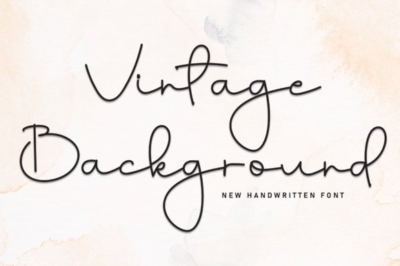 Vintage Background: A Typeface with Effortless Romance