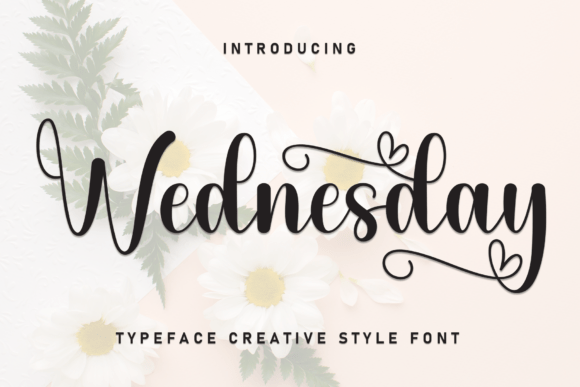 Wednesday: The Handwritten Script Font with Flowing Elegance