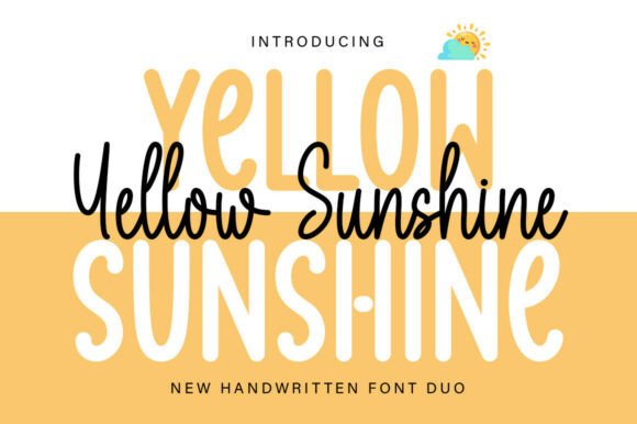 Yellow Sunshine Duo: A Font Pairing for a Warm, Inviting Vibe