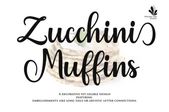 Zucchini Muffins: A Contemporary Calligraphy Masterpiece